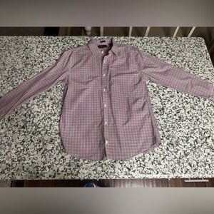 Red Ale by Albury Plaid Button Down Shirt Men’s Large Short